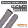 Труба канализационная ПП внутренняя Ostendorf 75 х 1.9 х 1500 мм