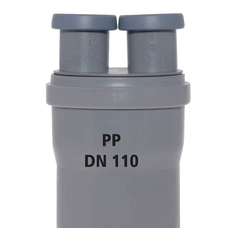 Переходник двойной PVC-U DN 110/40/40 Airfit