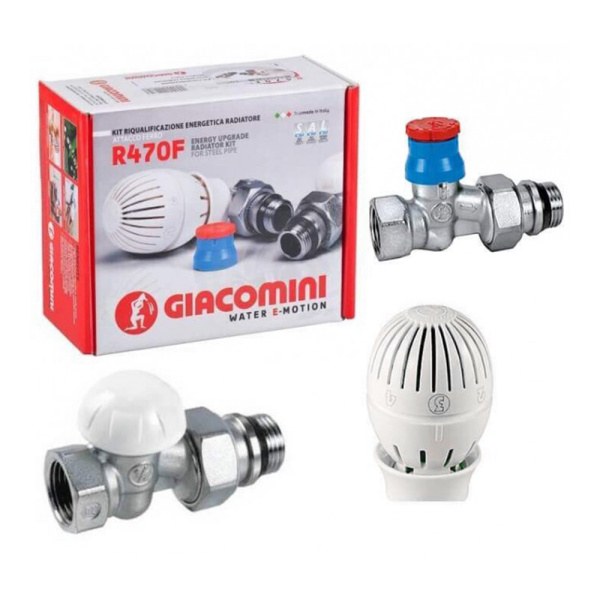 Комплект термостатический 1/2" прямой Giacomini арт. R470F