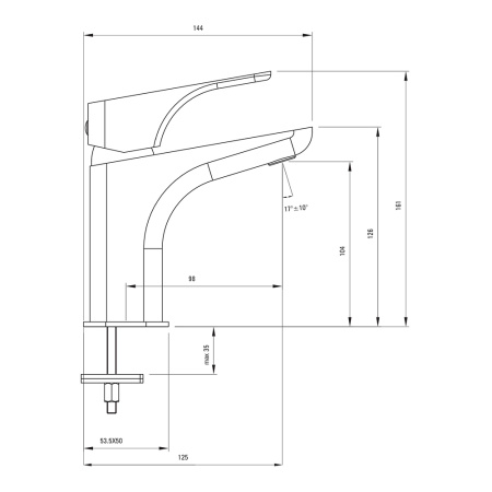 Смеситель для умывальника Deante Hiacynt BQH_021M хром