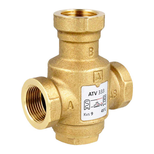 Термический 3-ходовой клапан 1"ВР (45°С) ATV 333 Afriso Термический 3-ходовой клапан 1"ВР (45°С) ATV 333 Afriso