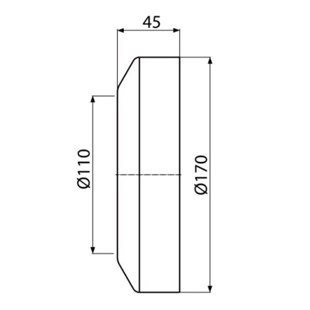 Обрамление для унитаза малое DN110 Alcaplast A98
