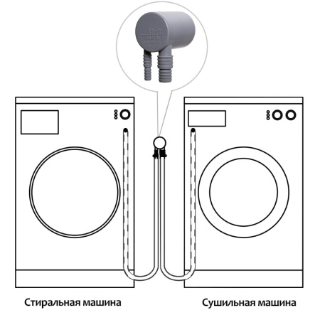 Переходник угловой DN 50 с двумя штуцерами 1x8,1-11,8мм /1x14,5-20,3 мм Airfit