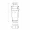 Сифон (обратный клапан) 32 мм McAlpine с сухим затвором и накидной гайкой 1 1/4" арт. MACVALVE-8