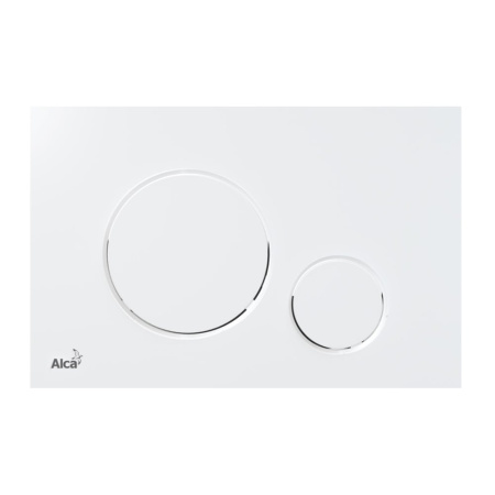 Комплект инсталляции 5 в 1 Alcaplast Rimflow с белой кнопкой M670