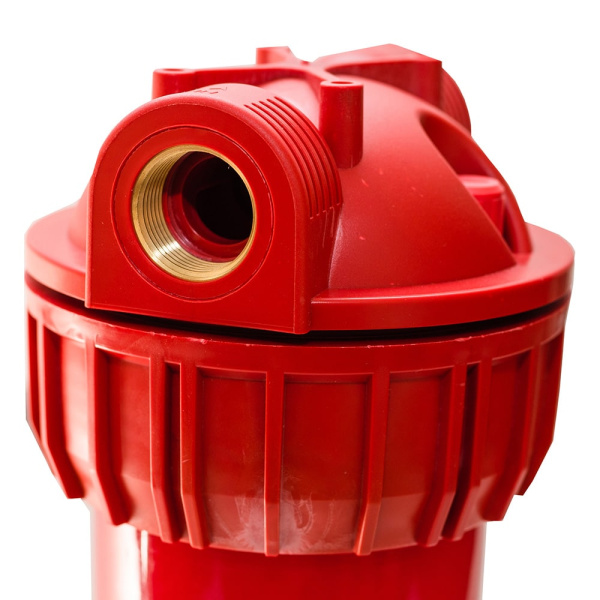 Магистральный фильтр для горячей воды VIRMUT МФГ-12 10SL, 1/2" (красный)