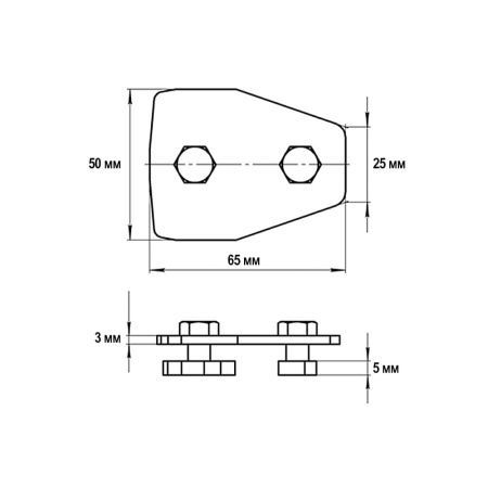 Продольный соединитель профиля TANERS №2