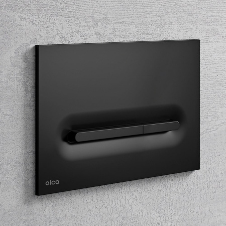 Кнопка смыва для инсталляции Alcadrain Linka M1878 (Alcaplast), черный-мат