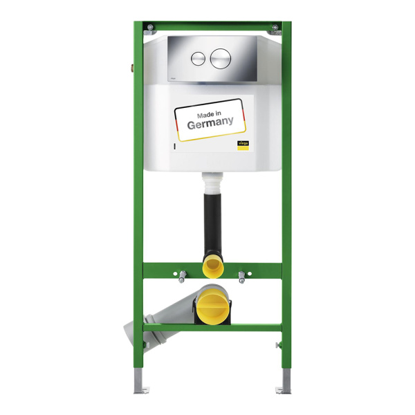 Инсталляция для подвесного унитаза Viega Eco с кнопкой 713386 Инсталляция для подвесного унитаза Viega Eco с кнопкой 713386