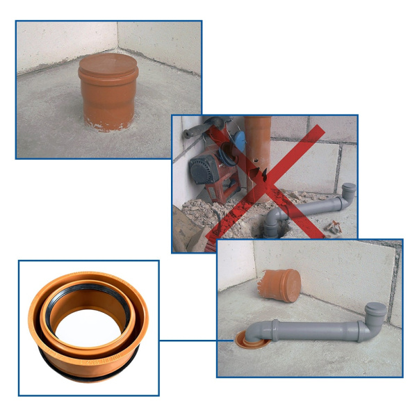 Переходник DN 160/110 мм наружный для срезанной трубы Airfit