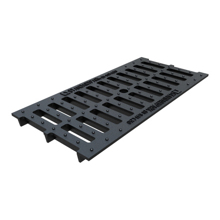 Решетка водоприемная щелевая чугунная для лотка Basic DN200 Standartpark