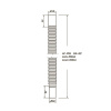 Гибкое соединение 32 х 40 мм L 320–650 мм ОРИО