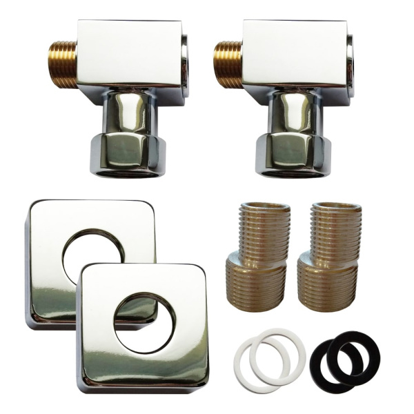 Соединение угловое для полотенцесушителя 1/2" НР х 3/4" ВР SMART