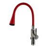 Смеситель для кухонной мойки Ledeme L74199-1 с гибким изливом красный