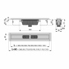 Трап для душа с порогами 1150 х 85 мм Alcaplast APZ1001S-1150 с вертикальным стоком