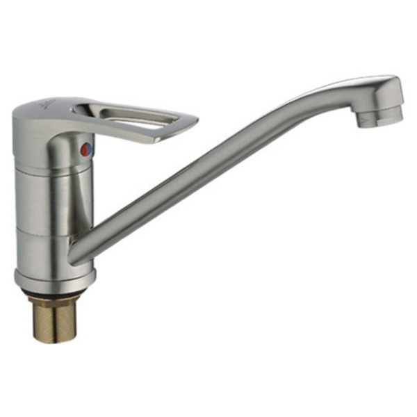 Смеситель для кухни Ledeme L4904A низкий сатин