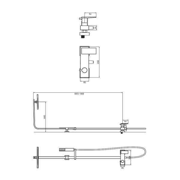 Душевая система Omnires Parma PM7444CR