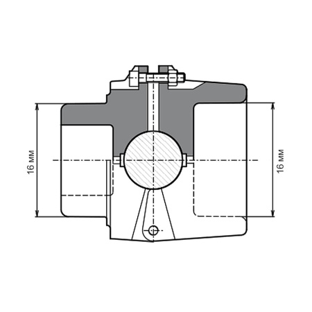 Насадка для паяльника 16 мм непарная, Wavin Ekoplastik