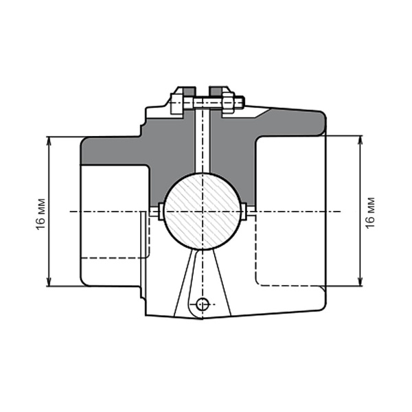 Насадка для паяльника 16 мм непарная, Wavin Ekoplastik