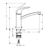 Смеситель для кухонной мойки 160 Hansgrohe Focus E 31780000