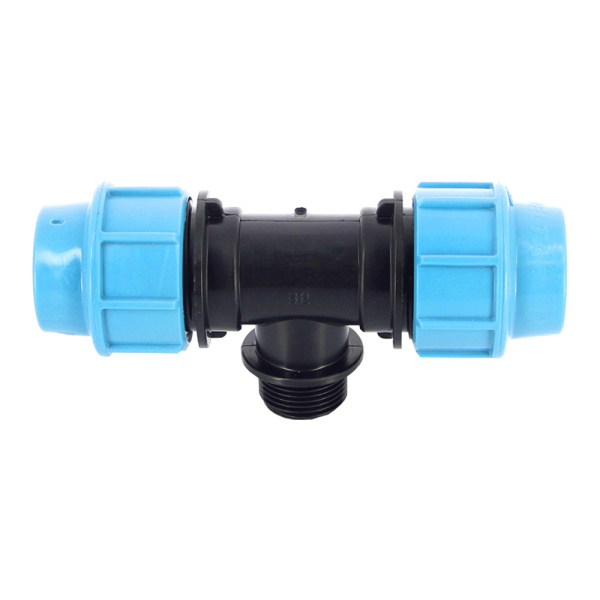 Тройник компрессионный 32 х 1"НР х 32 Unidelta