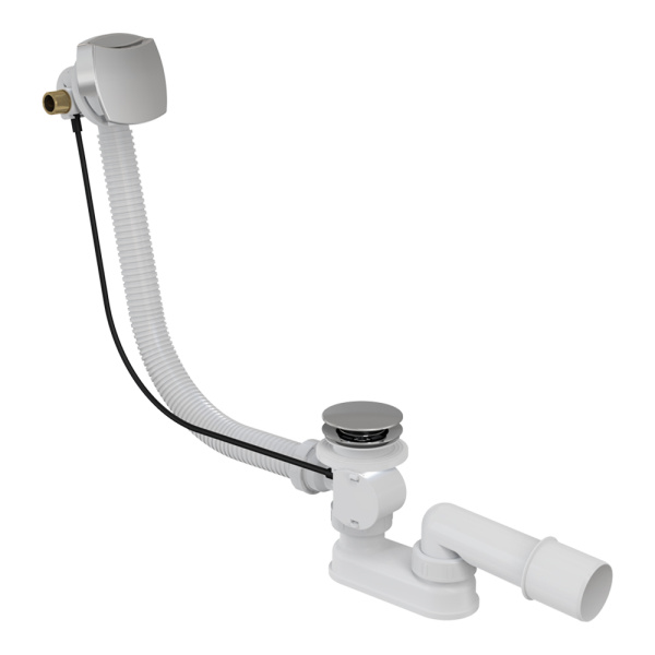 Сифон для ванны автомат с напуском воды через перелив Alcaplast A564CRM1, 57 cм Сифон для ванны автомат с напуском воды через перелив Alcaplast A564CRM1, 57 cм