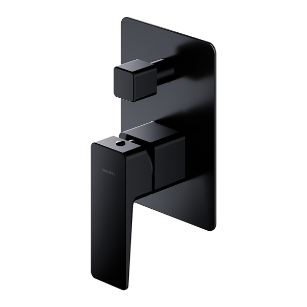 Смеситель для ванны скрытого монтажа Omnires Parma BLACK PM7435BL черный