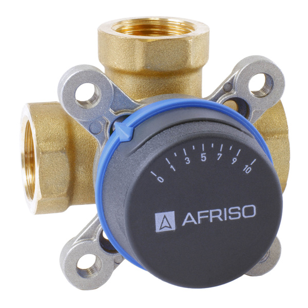 Поворотный 3-ходовой смесительный клапан 3/4"ВР ARV 388 Afriso с креплением