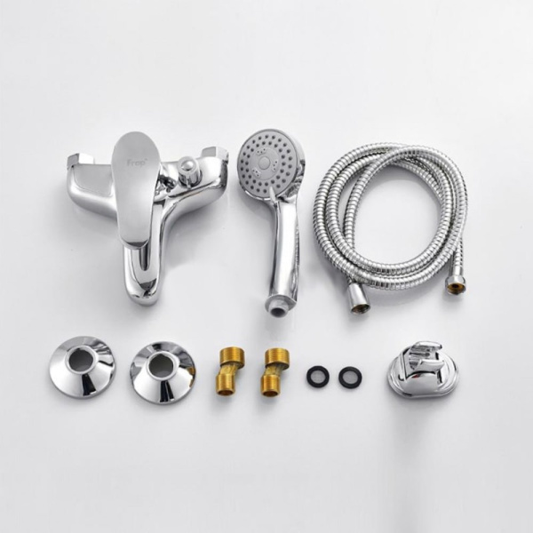 Смеситель для ванны Frap F3201 с коротким изливом хром