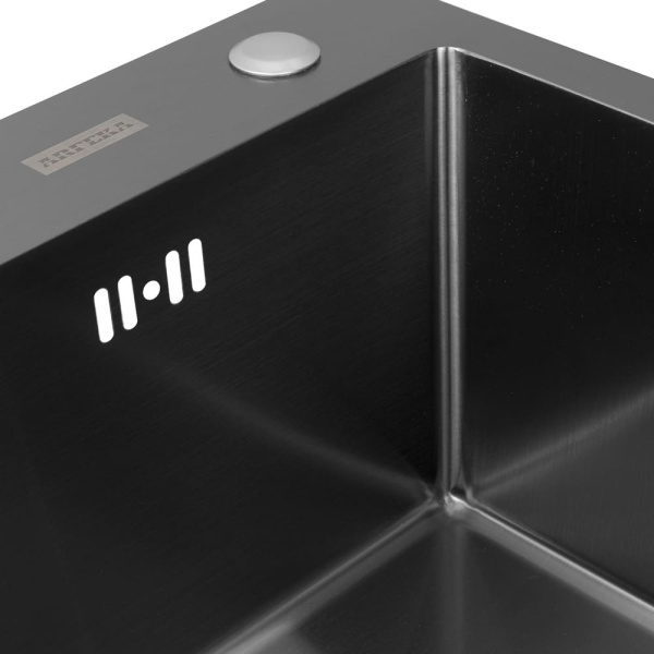 Мойка кухонная ARFEKA ECO AR Чёрная (500 х 500 х 200 мм)