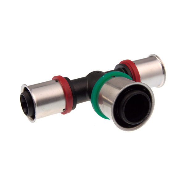 Пресс тройник 16 х 2.0 х 20 х 2.0 х 16 х 2.0 KAN-Therm Пресс тройник 16 х 2.0 х 20 х 2.0 х 16 х 2.0 KAN-Therm