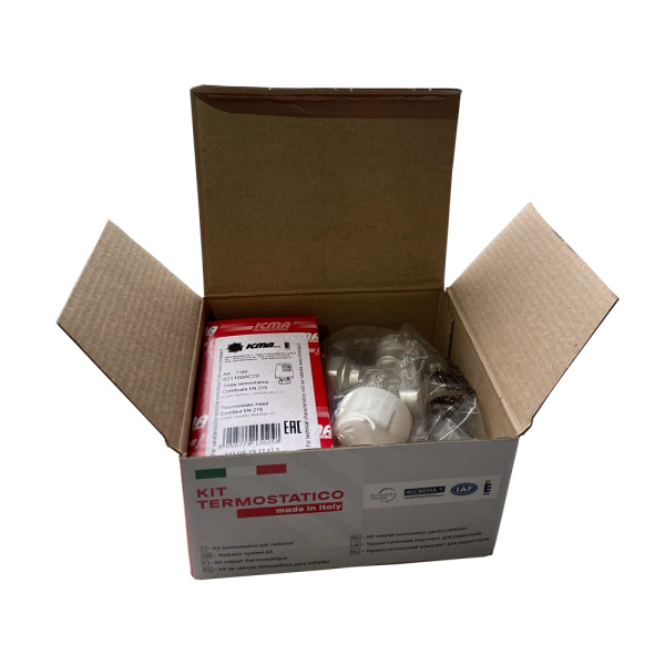 Комплект термостатический 1/2" осевой угловой, арт. 82KITNAD061100 ICMA Комплект термостатический 1/2" осевой угловой, арт. 82KITNAD061100 ICMA