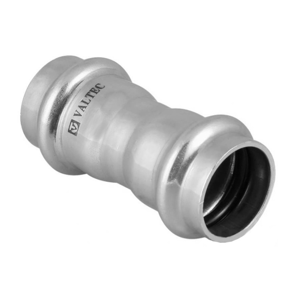 Пресс соединитель двухраструбный 28 х 28 мм Valtec нержавеющая сталь