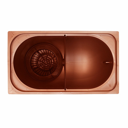 Трап уличный прямой 110-125 Ecoteck (терракот)