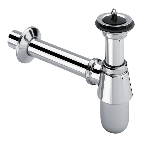 Сифон хромированный с выпуском для умывальника 1"1/4 х 32 мм Viega