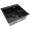 Мойка кухонная ARFEKA ECO AR Чёрная Декор (500 х 500 х 200 мм)