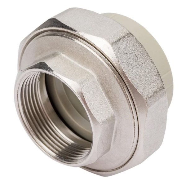 Муфта разъёмная (американка) ПП 50 х 1 1/2" ВР серая VALFEX