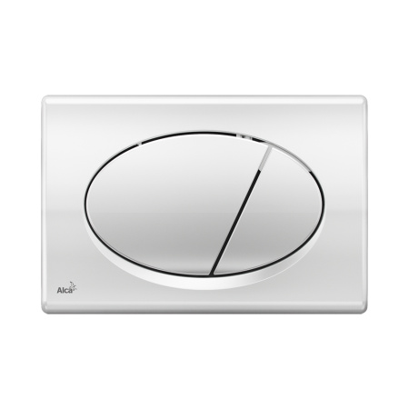 Комплект инсталляции 5 в 1 Alcaplast с глянцевой хромированной кнопкой М71