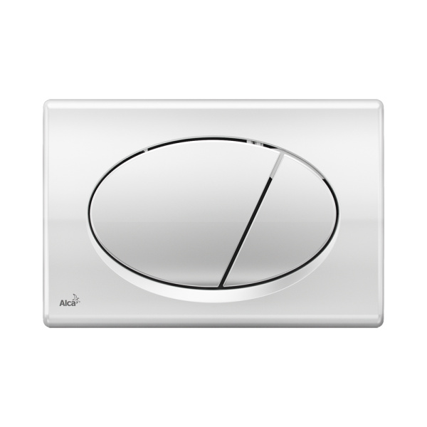 Комплект инсталляции 5 в 1 Alcaplast с глянцевой хромированной кнопкой М71