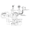 Сифон для мойки двойной 3 1/2" х 40 мм смещенный с переливом и отводом АНИ Пласт