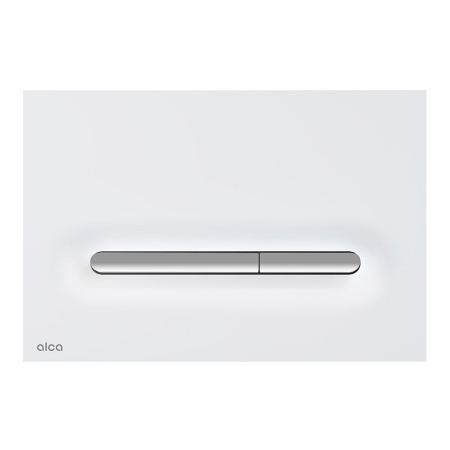 Кнопка смыва для инсталляции Alcadrain Linka M1876-1 (Alcaplast), белый-мат/xром-глянец