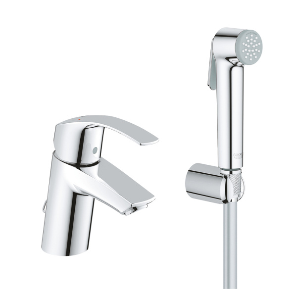 Смеситель для раковины с псевдобиде Grohe Eurosmart Hygienica 23124002