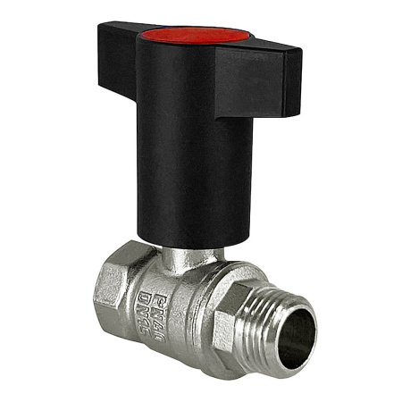 Кран шаровой 3/4" ВР/НР с Т-образной ручкой (красный) VALFEX