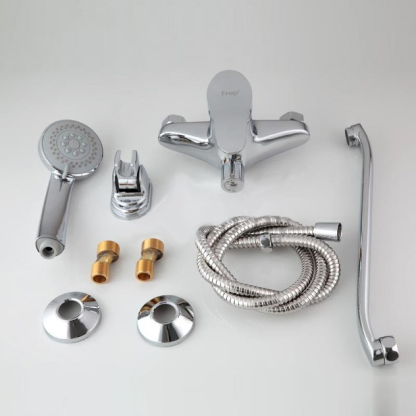 Смеситель для ванны Frap F2201 с длинным изливом хром