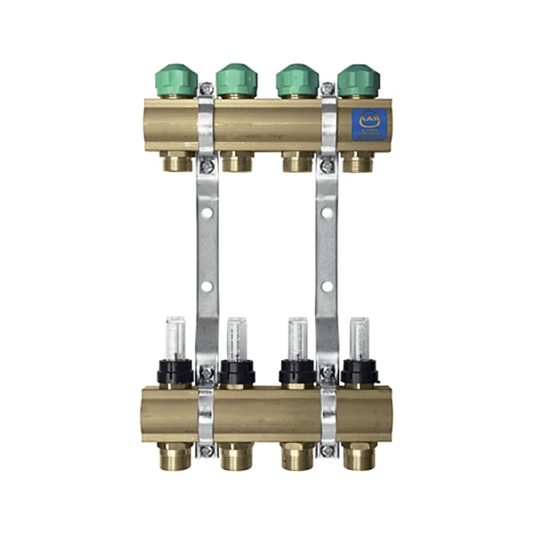 Коллектор для теплого пола на 5 контуров KAN-therm серия 75А