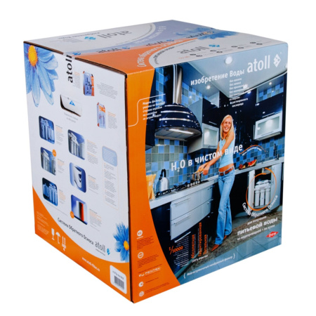Система очистки воды обратный осмос 1/2" Atoll A-550 STDAm без крана, с минерализатором