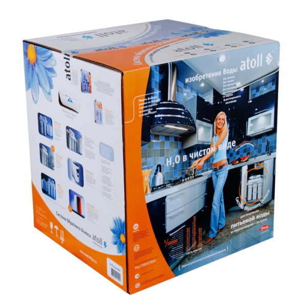 Система очистки воды обратный осмос 1/2" Atoll A-550 STDAm без крана, с минерализатором