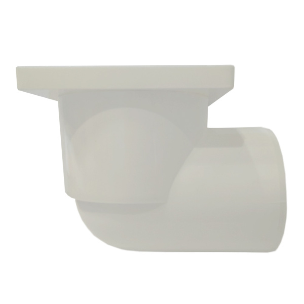 Трап для душа угловой c пластиковой решёткой 150х150 мм Good Work DN 110, белый