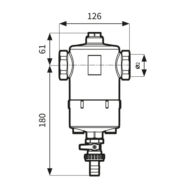 Сепаратор шлама магнитный 2" ВР Afriso FAR 215