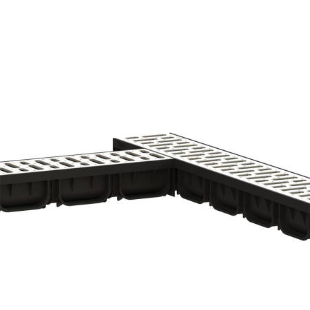 Лоток водоотводный с решеткой из стали 1000 х 125 х 70 мм S'park2 DN100 Standartpark